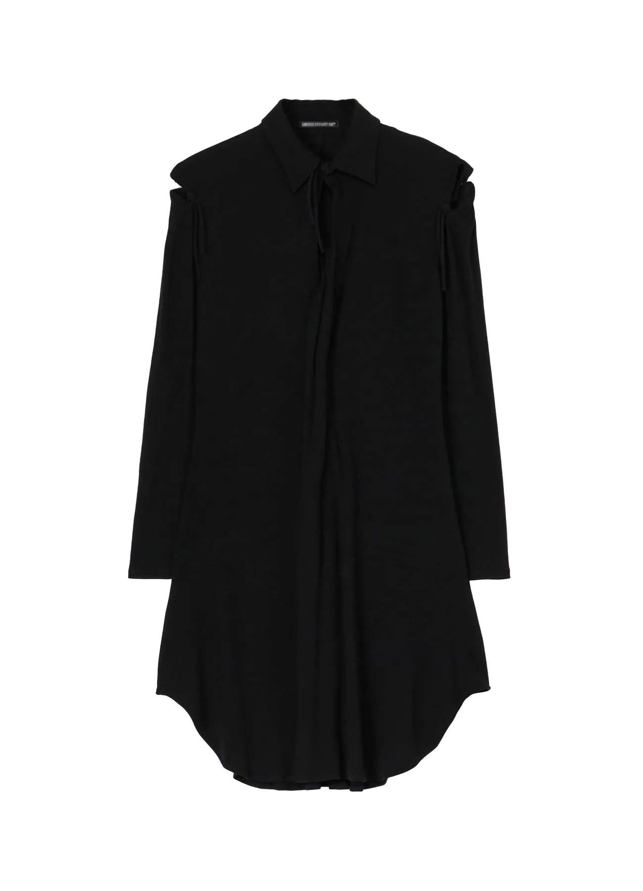 SUPIMA HIGH-TWISTED MILANO RIB DECONSTRUCTED RIBBON DRESS sold by Yohji Yamamoto