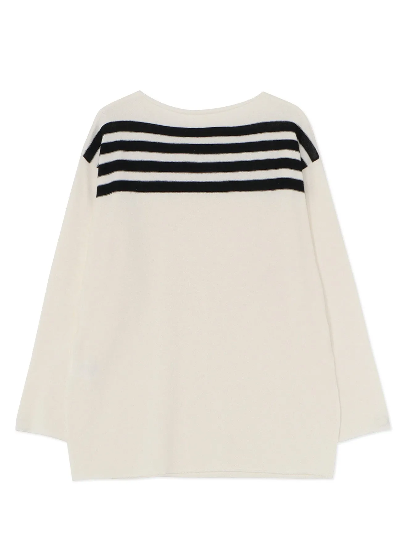 Ry/C TWISTED BOAT NECK PULLOVER KNIT sold by Yohji Yamamoto product image thumbnail 3