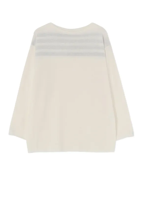 Ry/C TWISTED BOAT NECK PULLOVER KNIT sold by Yohji Yamamoto