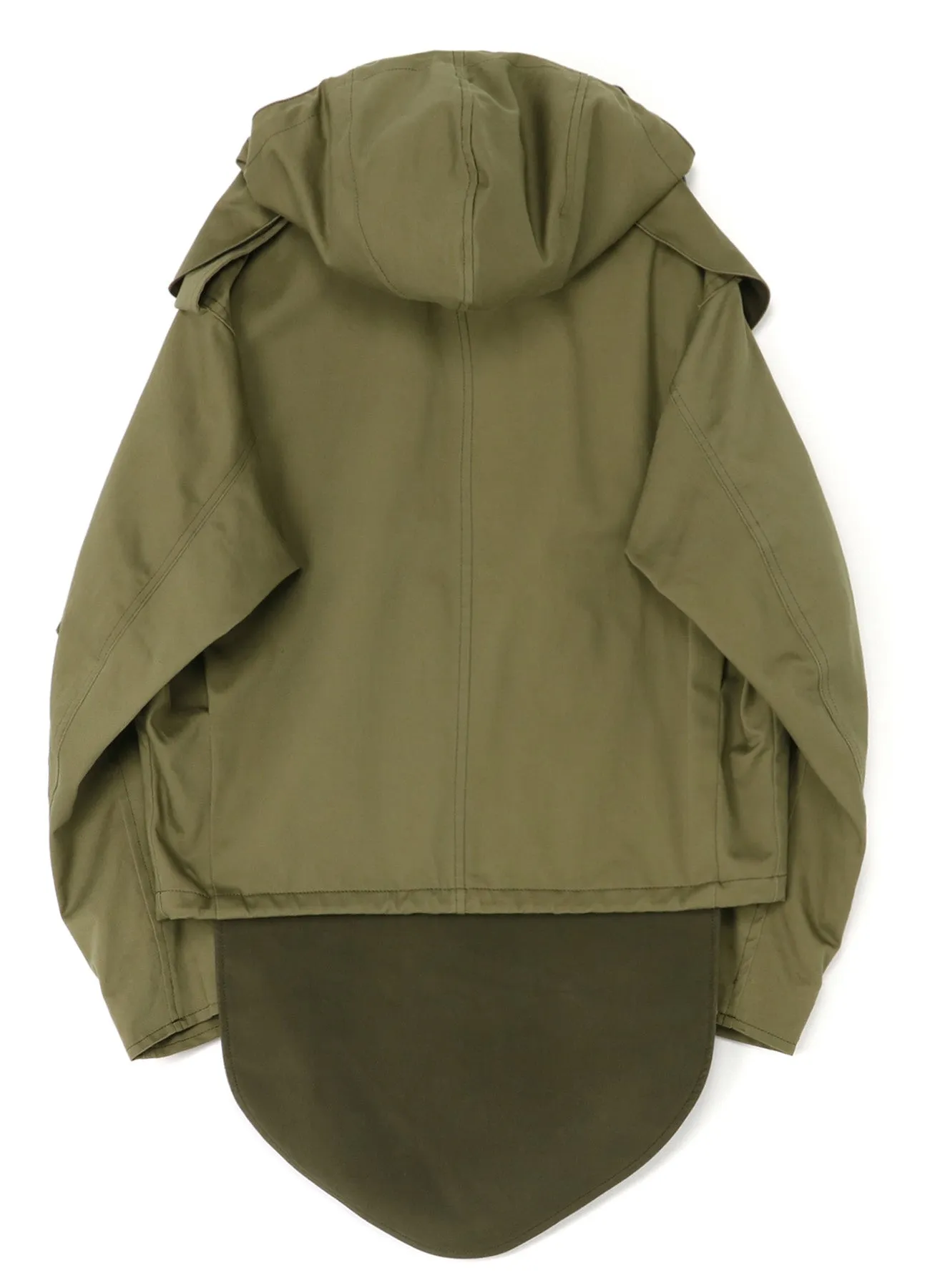 COTTON SATIN+COTTON WOOL LIGHT SERGE PILOT JACKET sold by Yohji Yamamoto product image thumbnail 4