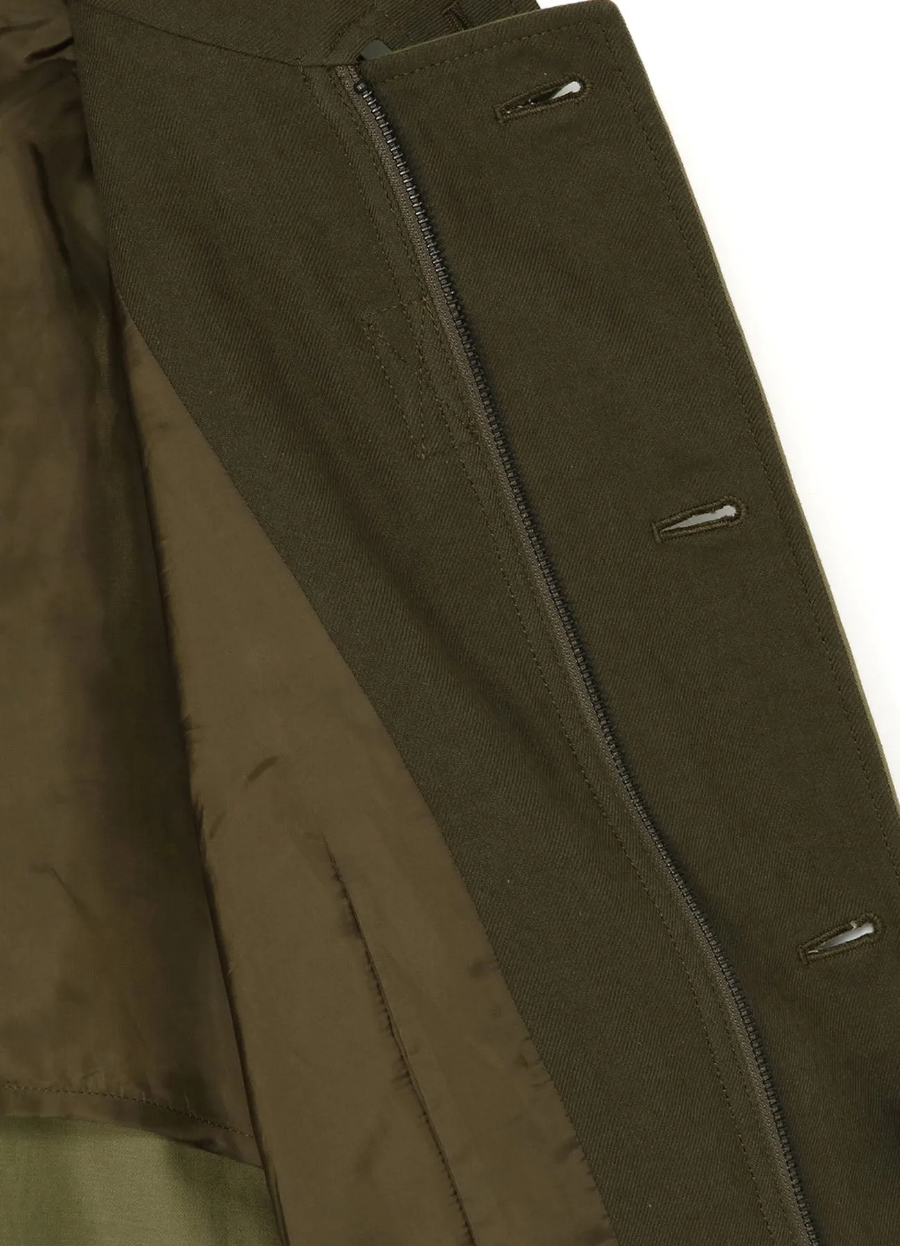 COTTON SATIN+COTTON WOOL LIGHT SERGE PILOT JACKET sold by Yohji Yamamoto product image thumbnail 5