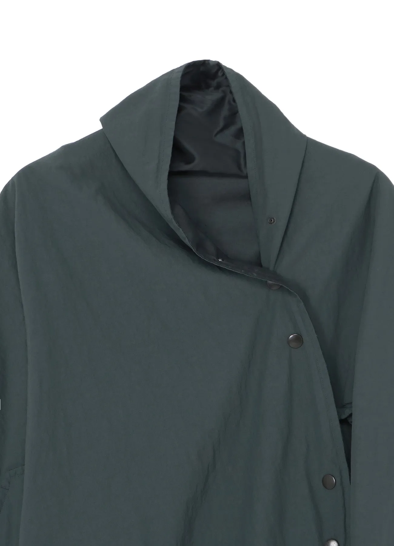 ASYMMETRIC NYLON CAPE sold by Yohji Yamamoto product image thumbnail 4
