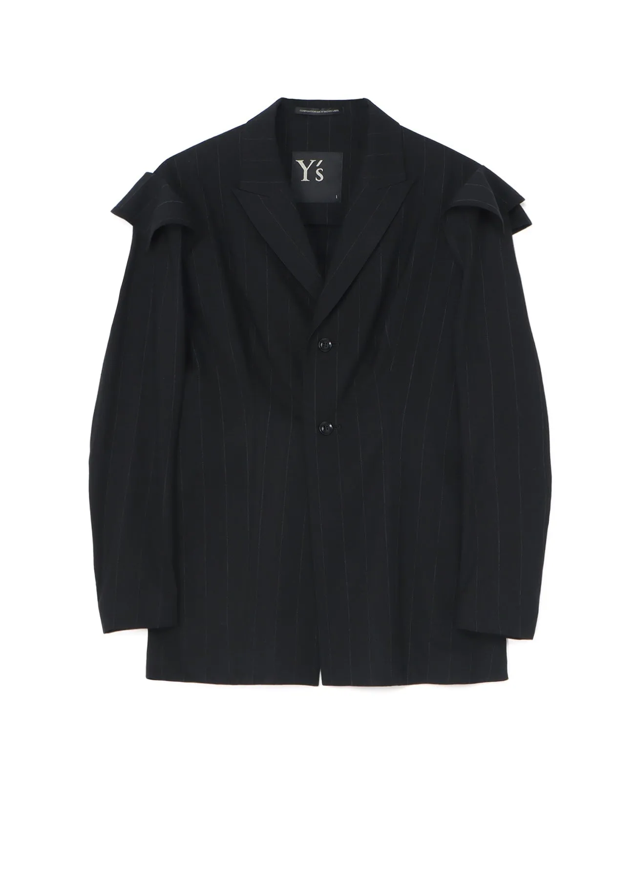 W/RY LIGHT STRIPE SLEEVE HANG CLOTH JACKET sold by Yohji Yamamoto