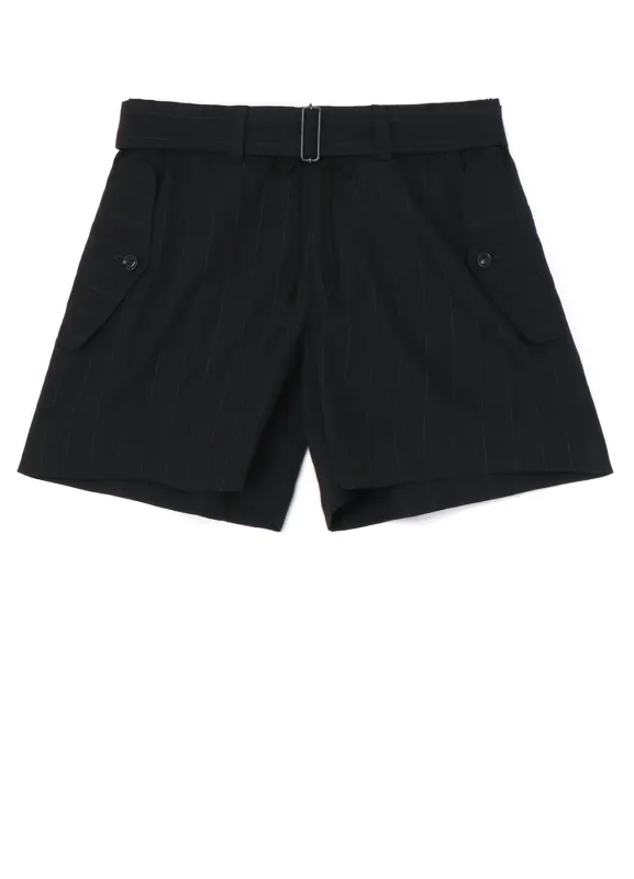 W/RY LIGHT STRIPE MILITARY SHORT PANTS sold by Yohji Yamamoto