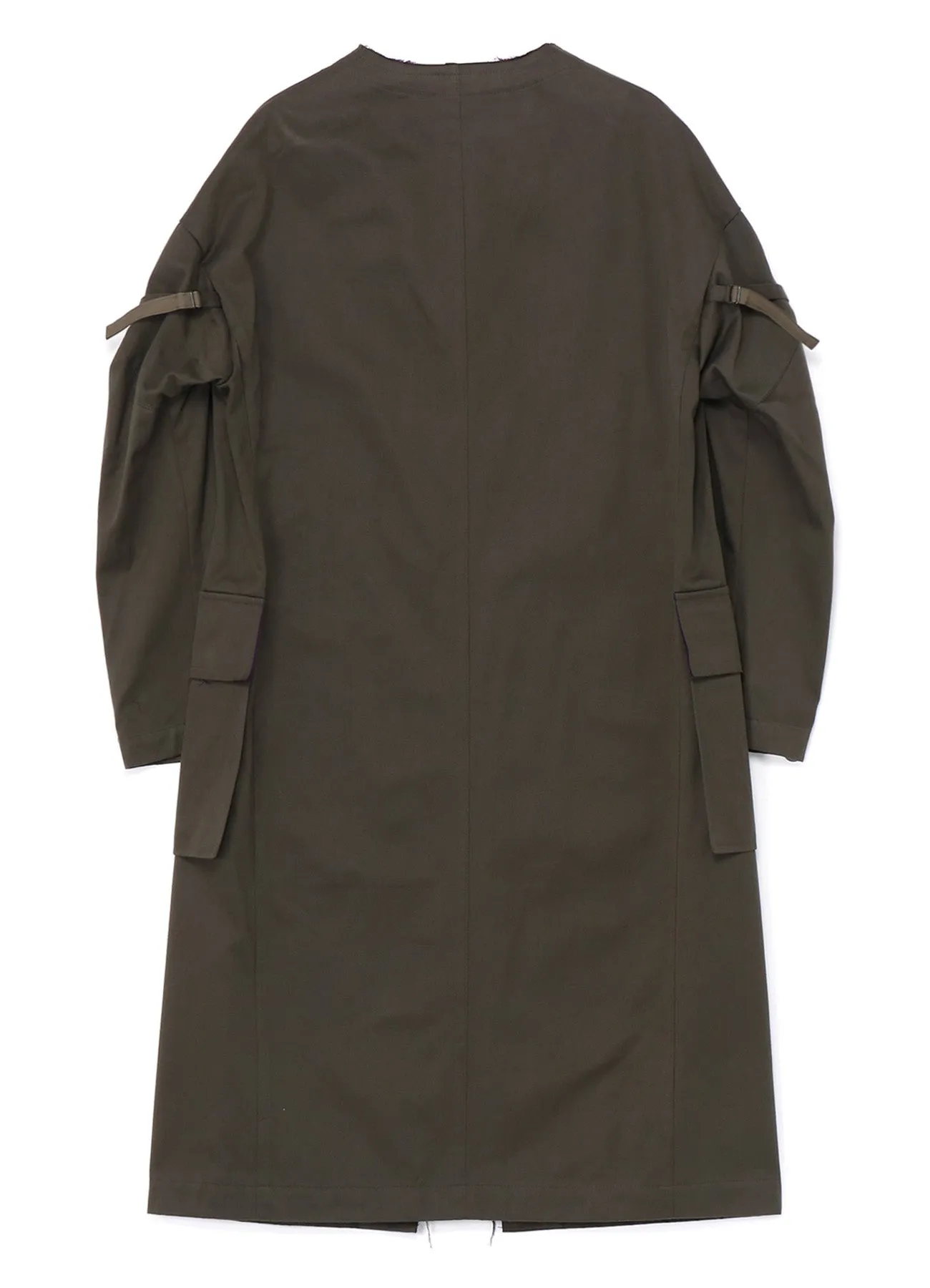 DOUBLE FACED TWILL NO COLLAR COAT sold by Yohji Yamamoto product image thumbnail 3