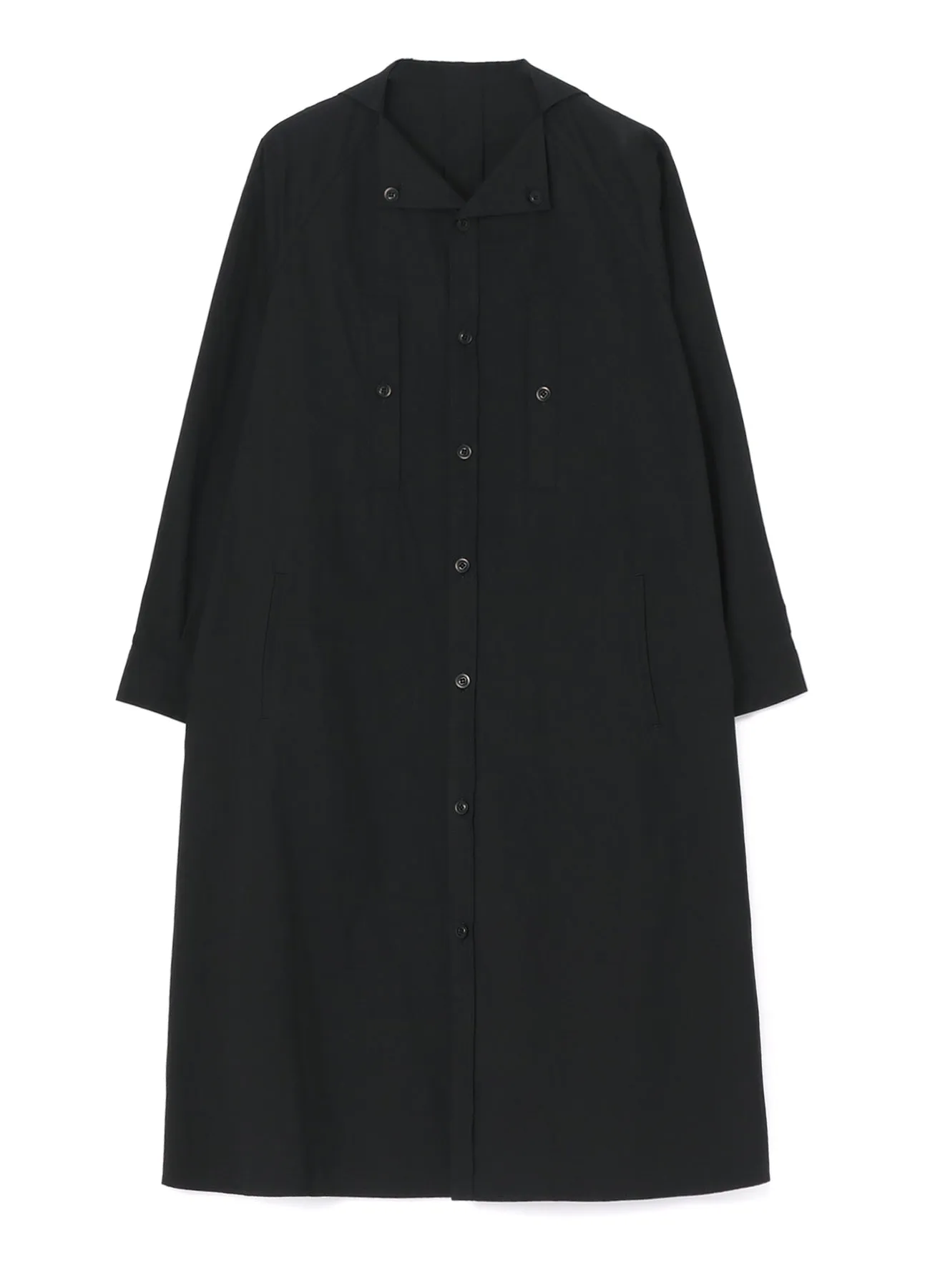 LIGHT TWILL COTTON LONG SLEEVE DRESS sold by Yohji Yamamoto product image thumbnail 2