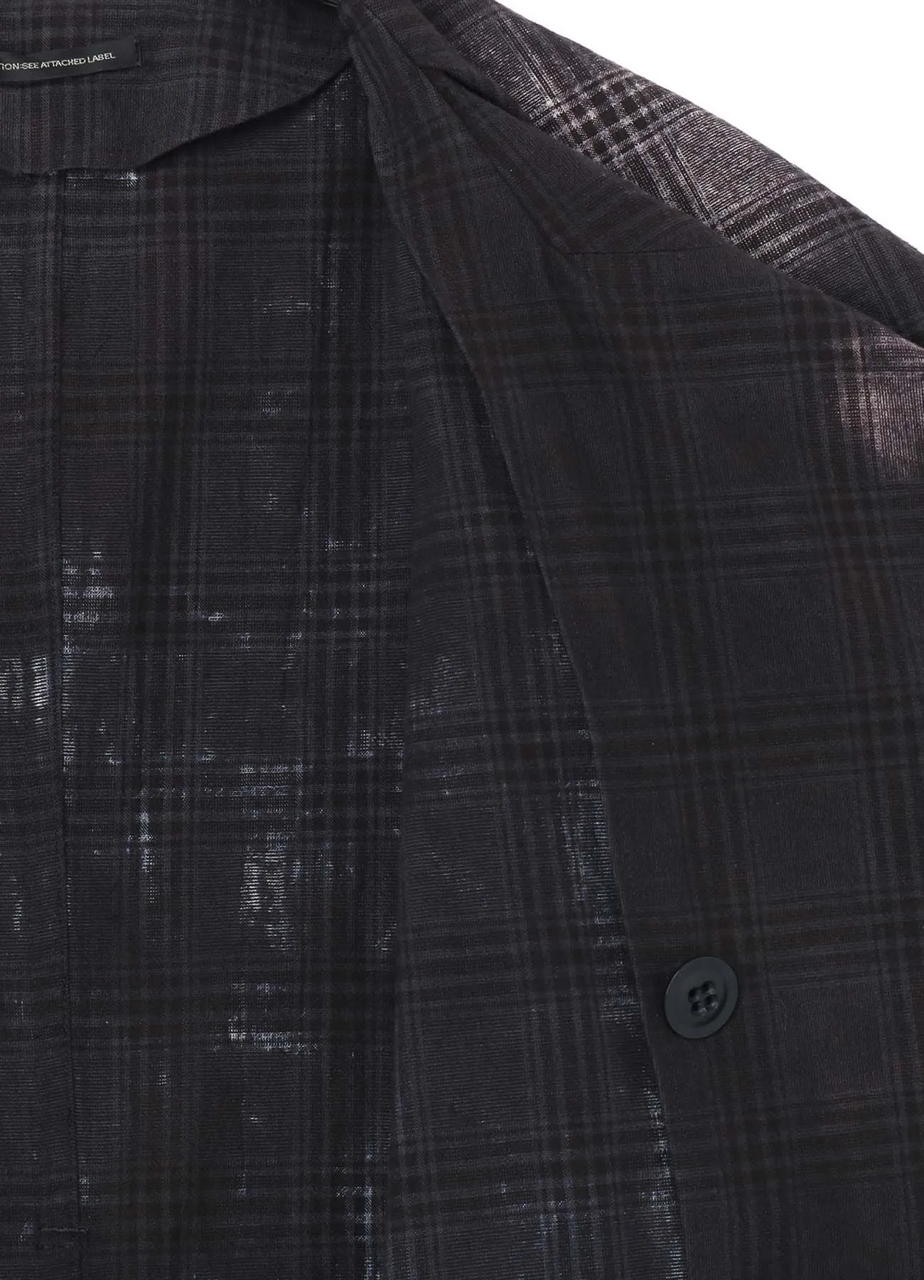 GLEN CHECK SAILOR COLLAR COAT sold by Yohji Yamamoto product image thumbnail 4