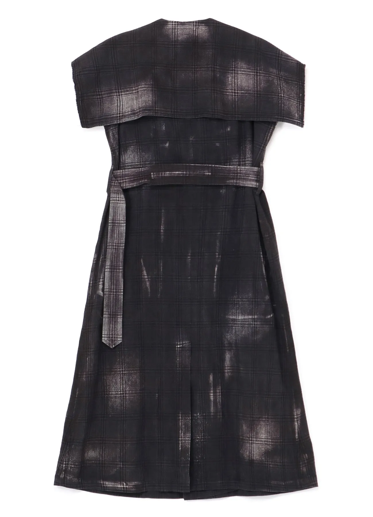 GLEN CHECK SAILOR COLLAR COAT sold by Yohji Yamamoto product image thumbnail 3