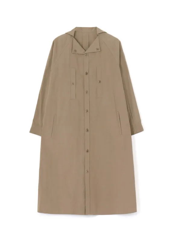 LIGHT TWILL COTTON LONG SLEEVE DRESS sold by Yohji Yamamoto