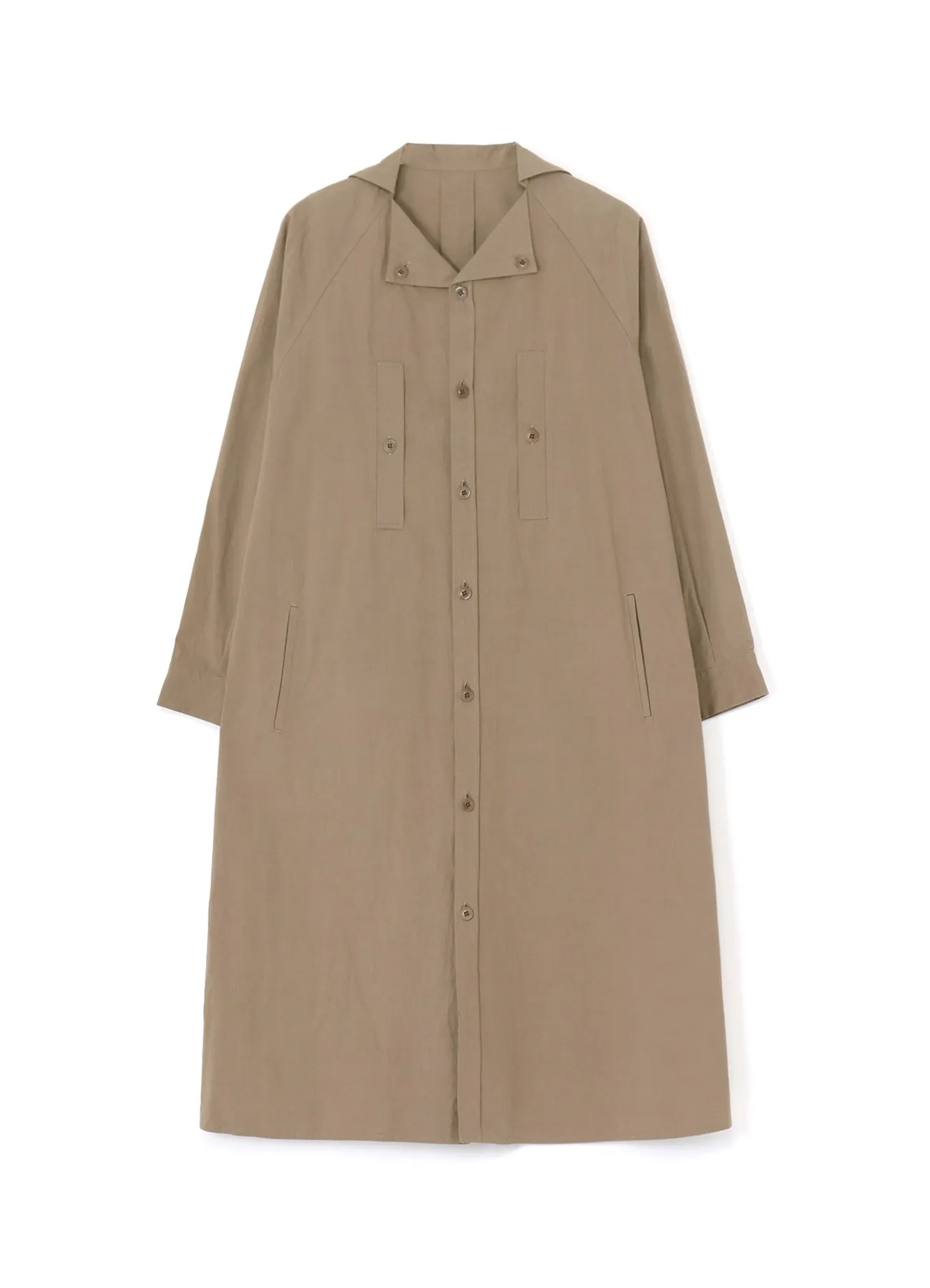 LIGHT TWILL COTTON LONG SLEEVE DRESS sold by Yohji Yamamoto