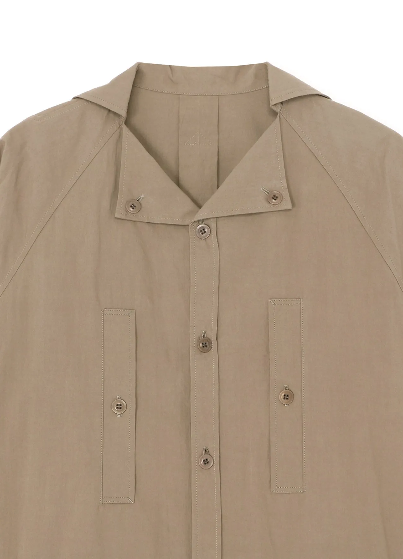 LIGHT TWILL COTTON LONG SLEEVE DRESS sold by Yohji Yamamoto product image thumbnail 4