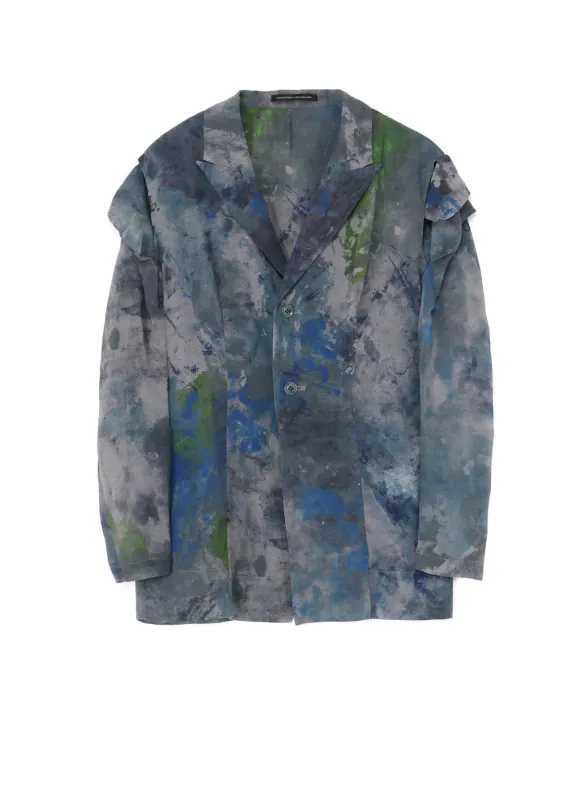 PAINT DESIGN SLEEVE HANG CLOTH JACKET sold by Yohji Yamamoto