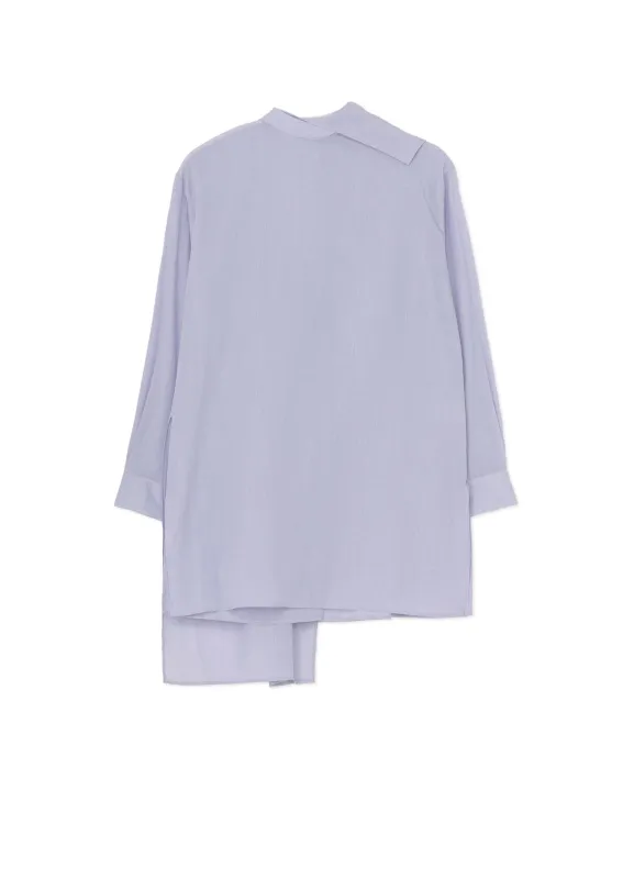 COTTON STRIPE BACK TIE BLOUSE sold by Yohji Yamamoto