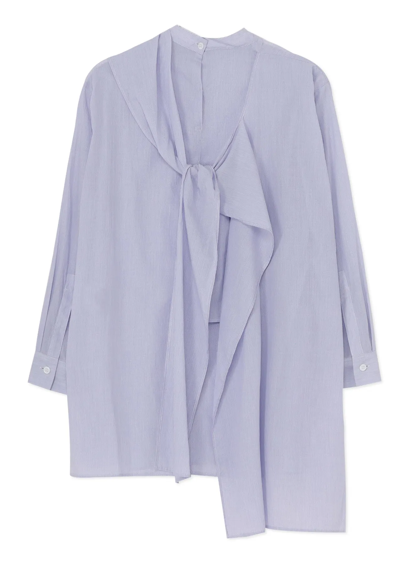 COTTON STRIPE BACK TIE BLOUSE sold by Yohji Yamamoto product image thumbnail 3