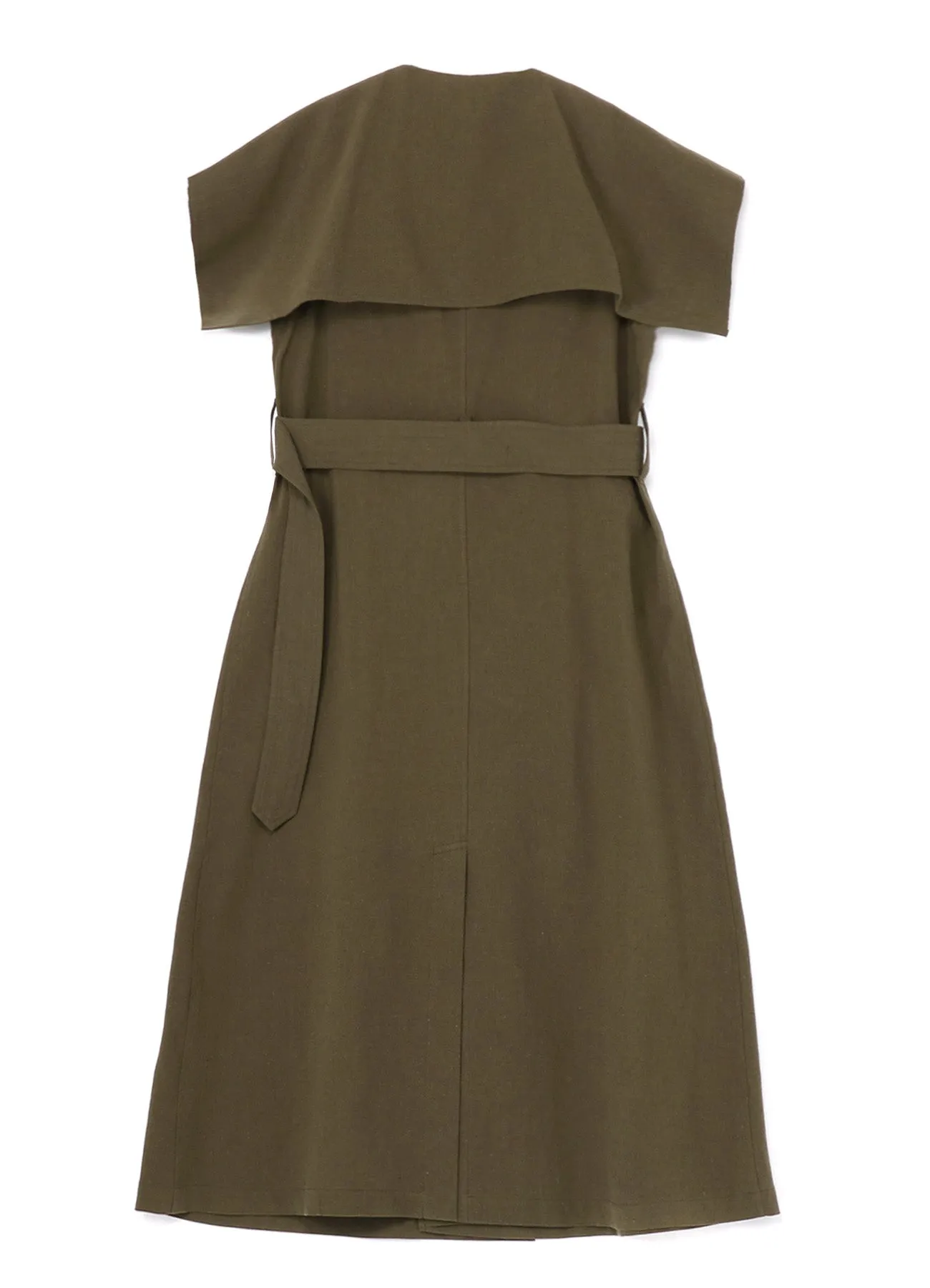 COTTON FLAX POPLIN SAILOR COLLAR COAT sold by Yohji Yamamoto product image thumbnail 3