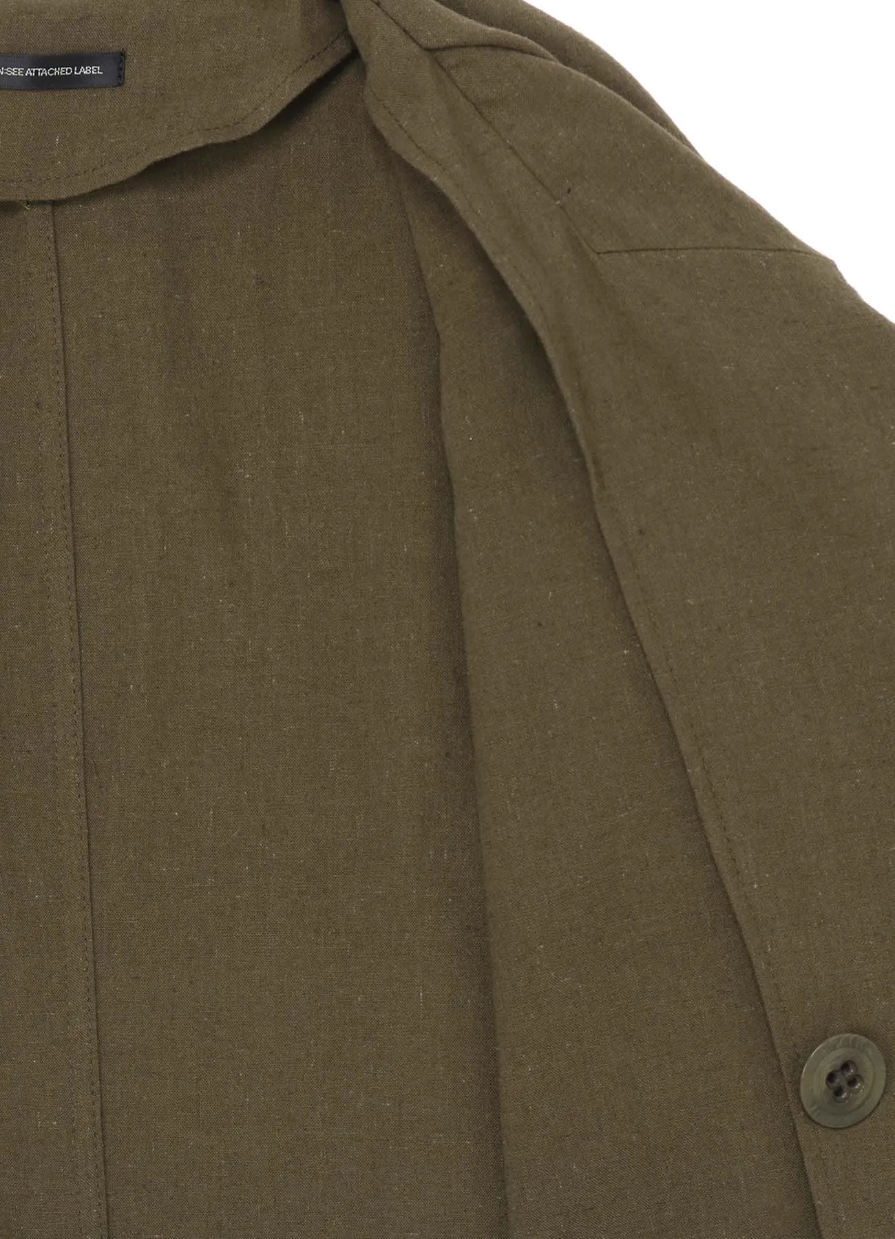 COTTON FLAX POPLIN SAILOR COLLAR COAT sold by Yohji Yamamoto product image thumbnail 4