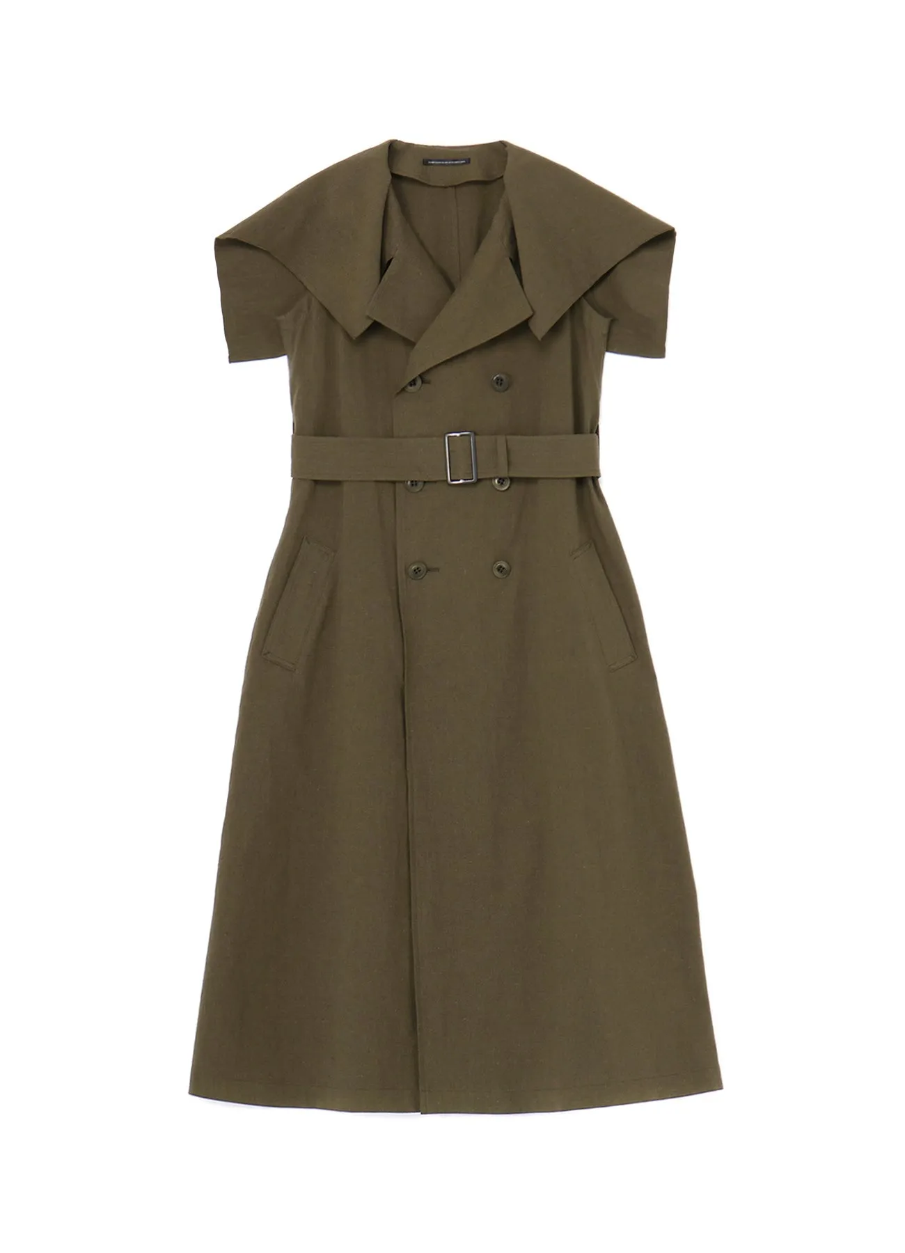 COTTON FLAX POPLIN SAILOR COLLAR COAT sold by Yohji Yamamoto