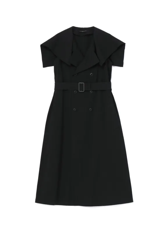 COTTON FLAX POPLIN SAILOR COLLAR COAT sold by Yohji Yamamoto