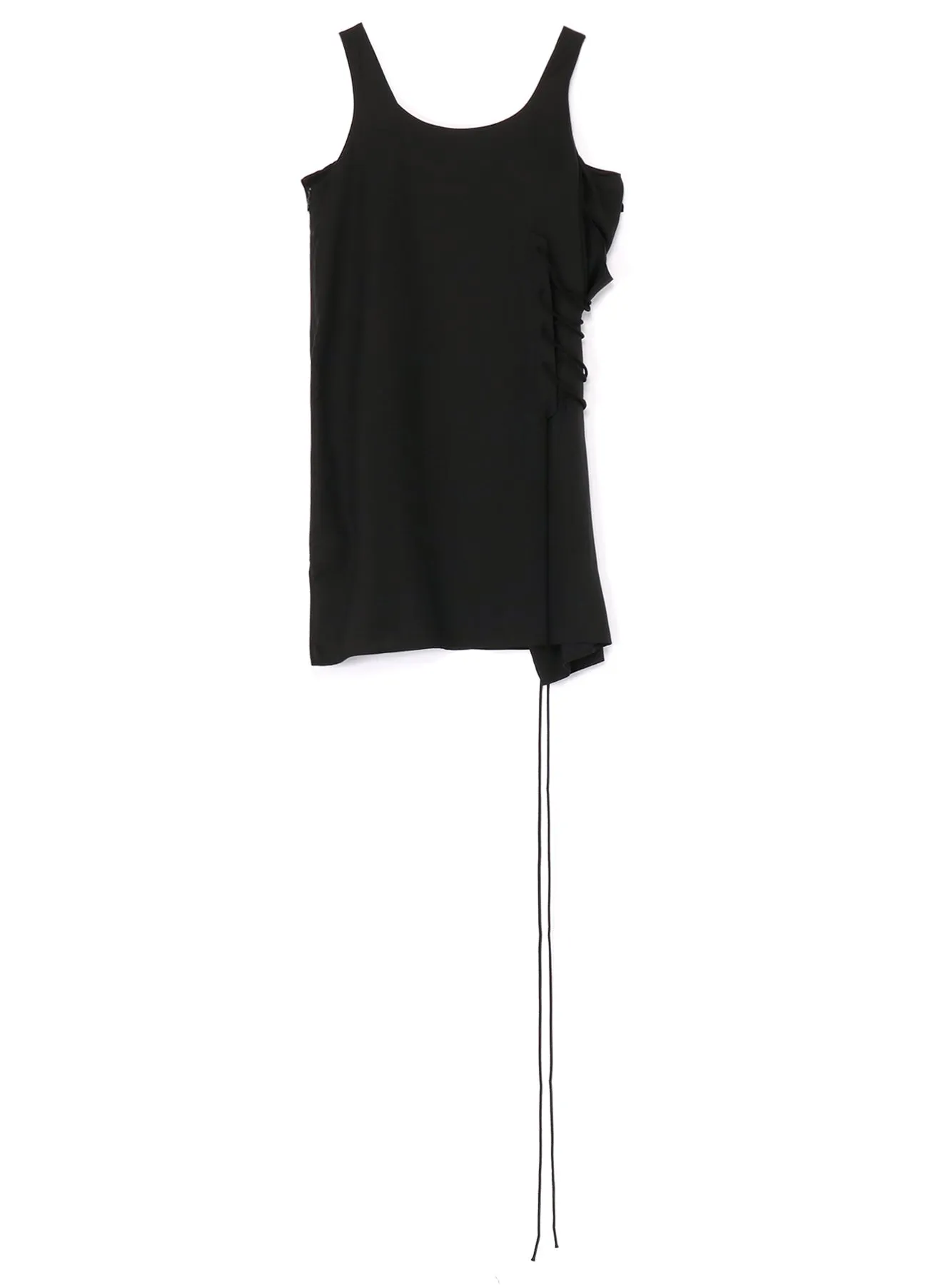 CELLULOSE VIYELLA RIGHT LACE UP BLOUSE sold by Yohji Yamamoto product image thumbnail 3