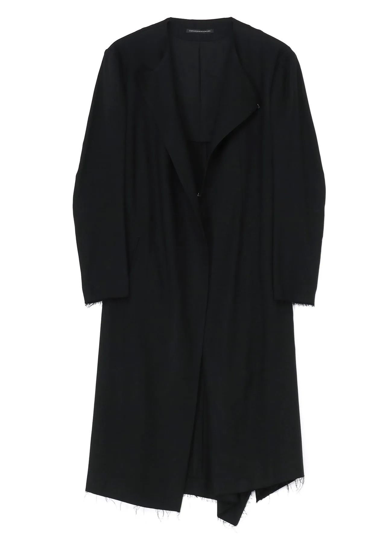 RAYON VIYELLA COLLARLESS JACKET sold by Yohji Yamamoto product image thumbnail 2