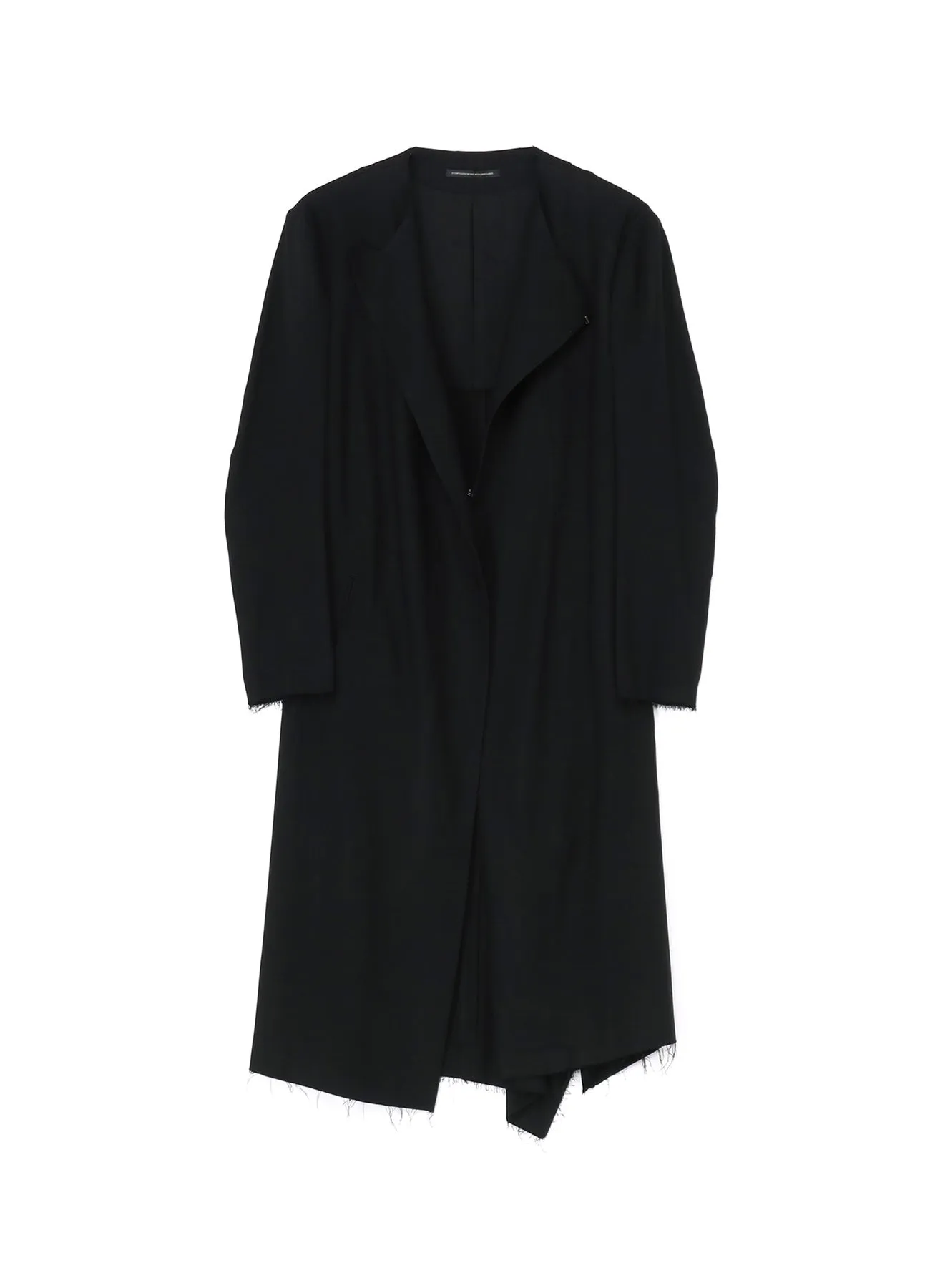 RAYON VIYELLA COLLARLESS JACKET sold by Yohji Yamamoto