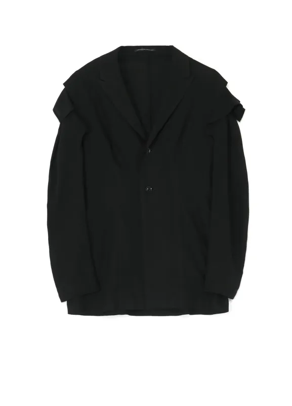 RAYON LINEN SLEEVE HANG CLOTH JACKET sold by Yohji Yamamoto