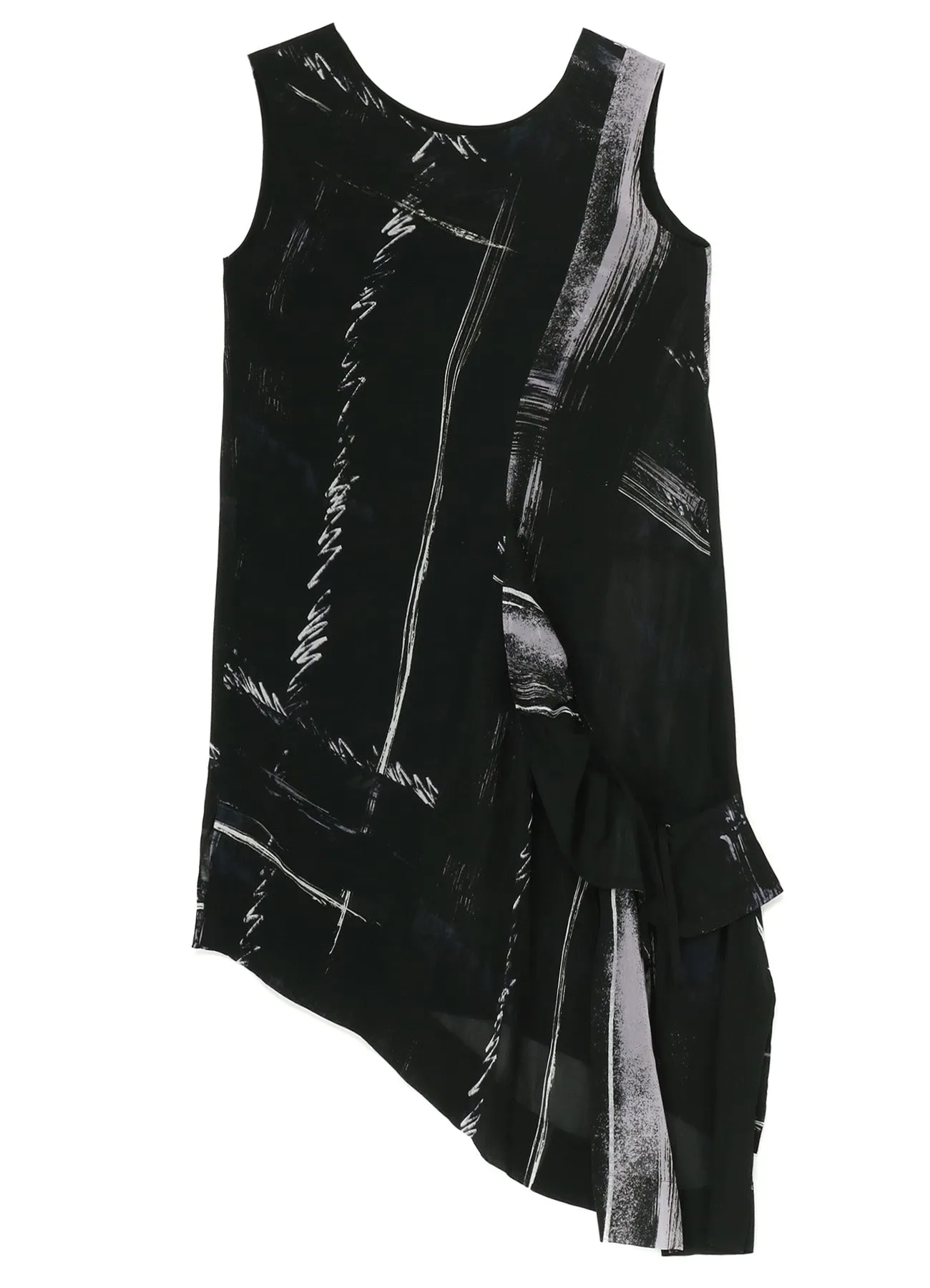 CU/ LAWN BLURRED CHECK GATHERED BLOUSE sold by Yohji Yamamoto product image thumbnail 2