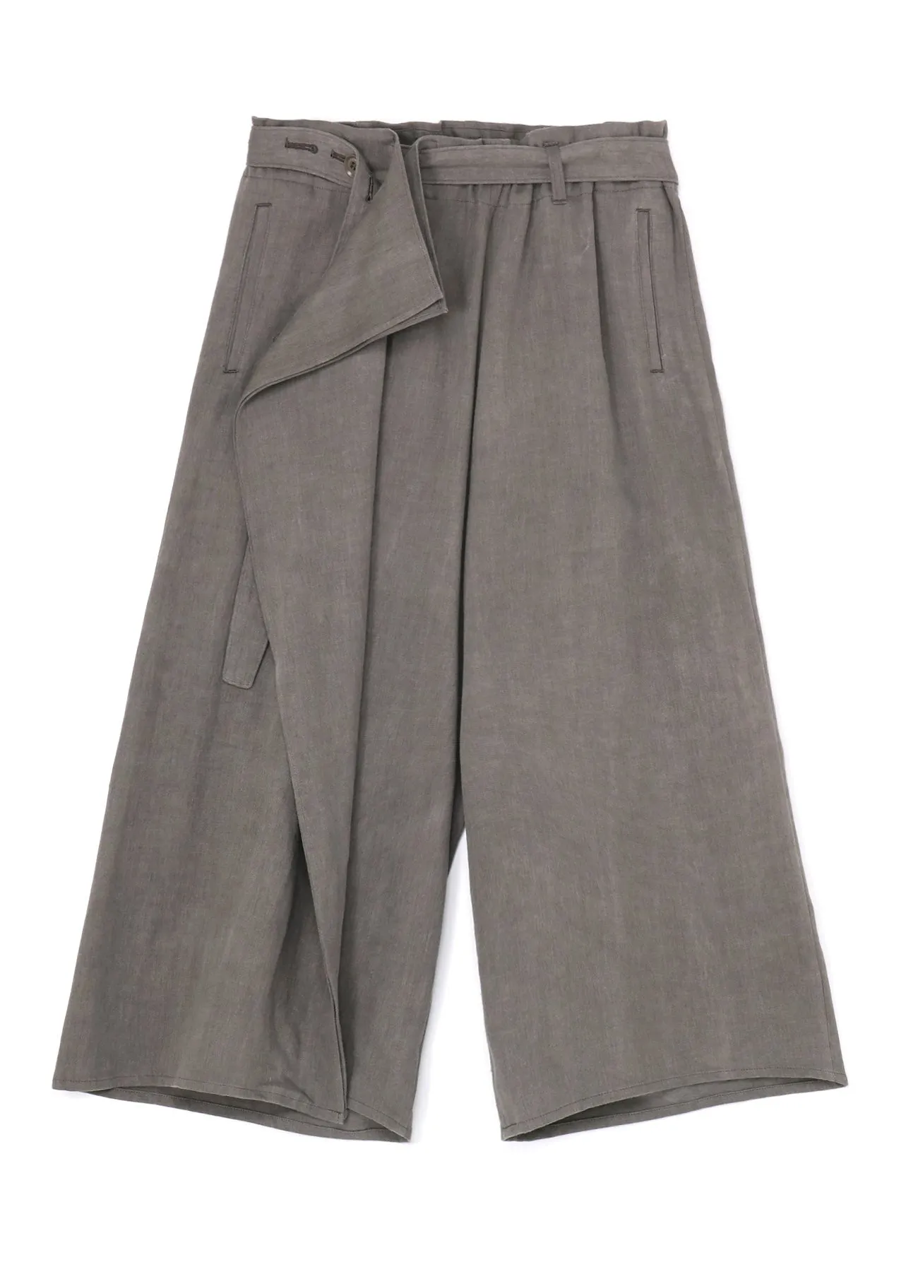 L/C INK DYED HEAVY DENIM BELTED PANTS sold by Yohji Yamamoto product image thumbnail 2