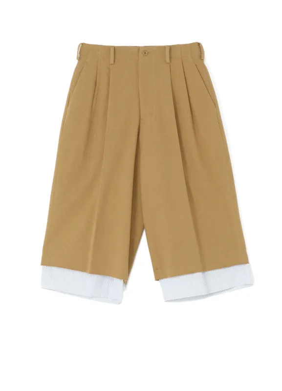 COTTON LINEN SUNDRIED WASHER CUT OF PANTS sold by Yohji Yamamoto