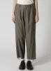 COTTON STRIPE INK DYED DOUBLE TUCK TAPERED PANTS sold by Yohji Yamamoto