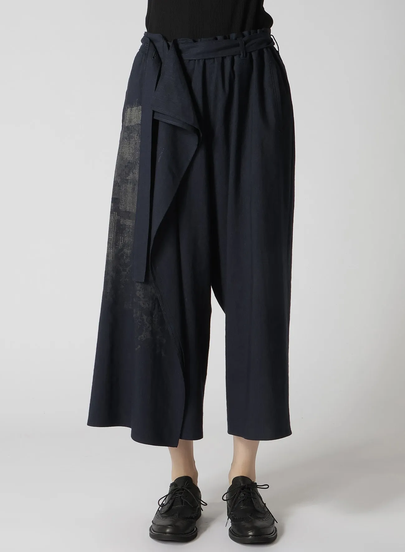 HOUNDSTOOTH BELTED PANTS sold by Yohji Yamamoto product image thumbnail 4