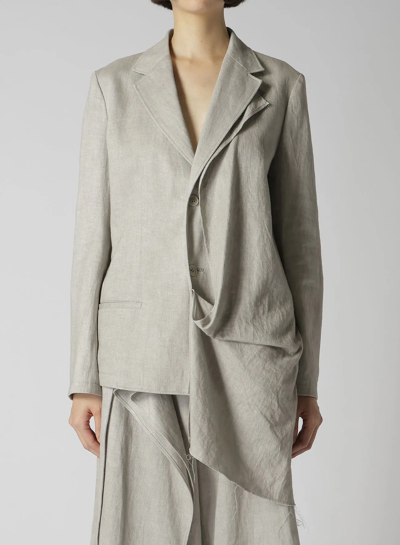 L/C INK DYED HEAVY DENIM FRONT DOUBLE JACKET sold by Yohji Yamamoto product image thumbnail 5