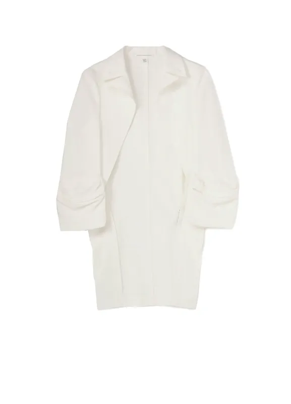 COTTON LINEN GABARDINE POCKET SLEEVE TAILCOAT JACKET sold by Yohji Yamamoto