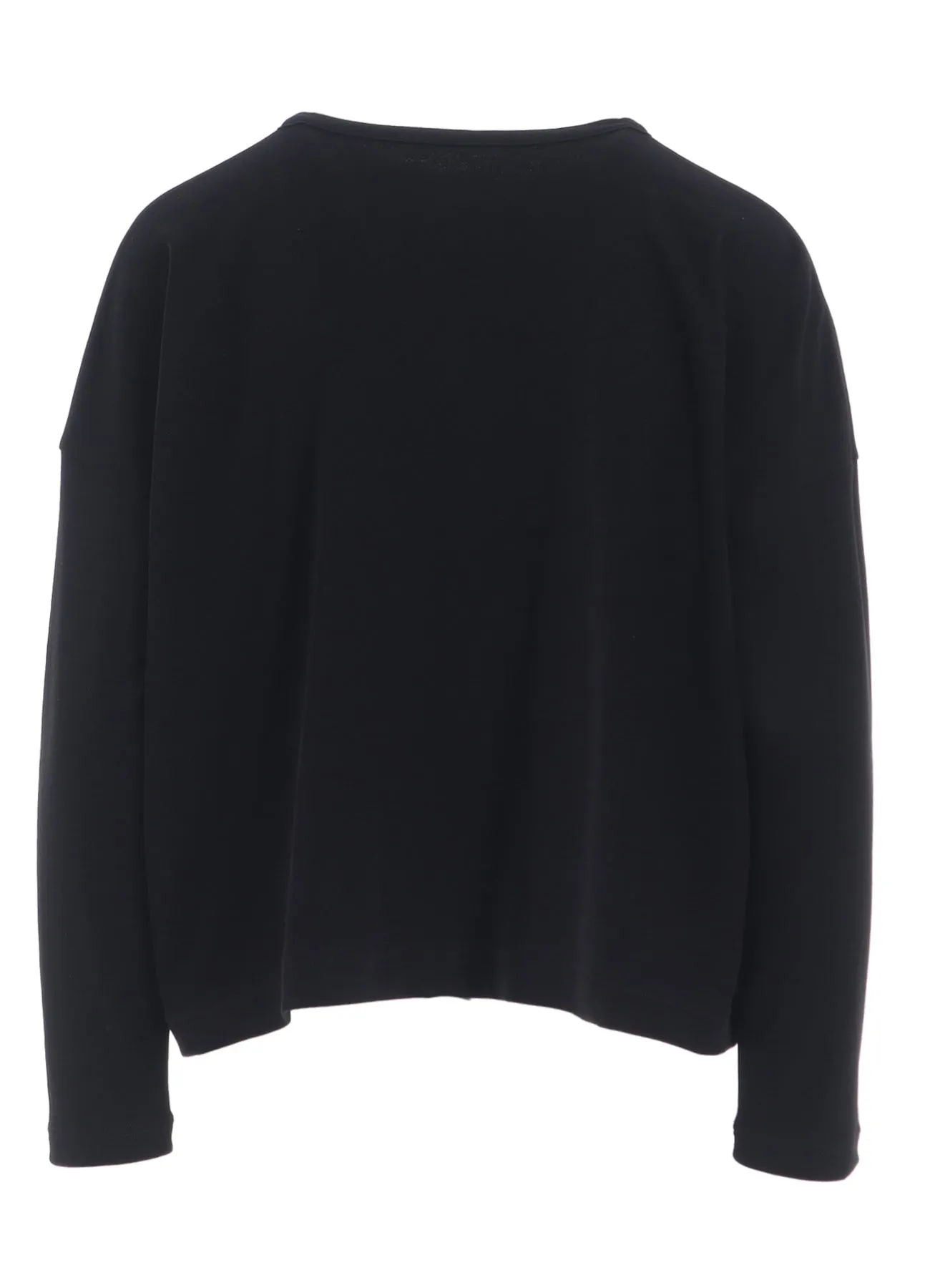 HARD-TWIST CROPPED ROUND NECK CARDIGAN sold by Yohji Yamamoto product image thumbnail 3