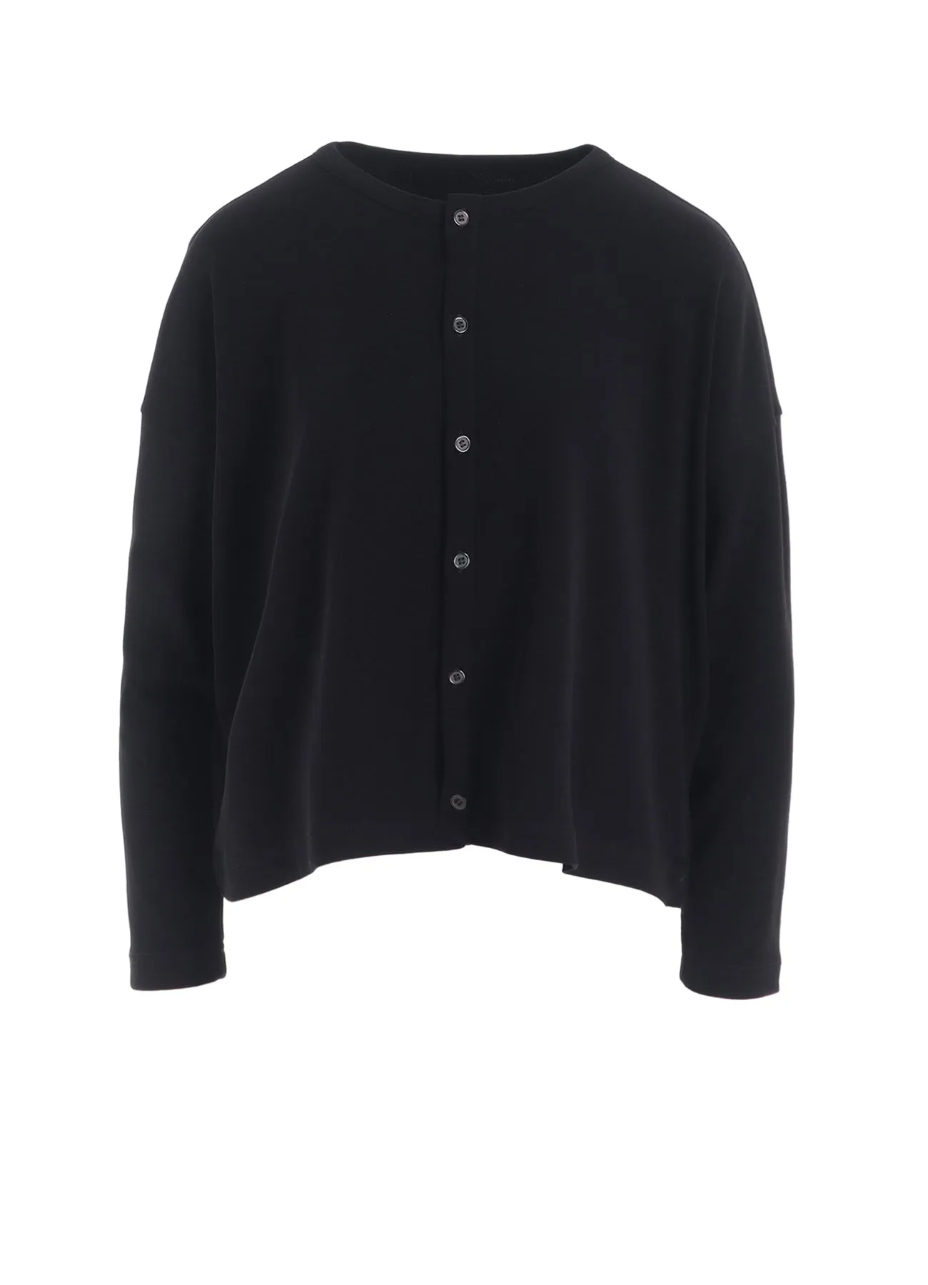 HARD-TWIST CROPPED ROUND NECK CARDIGAN sold by Yohji Yamamoto