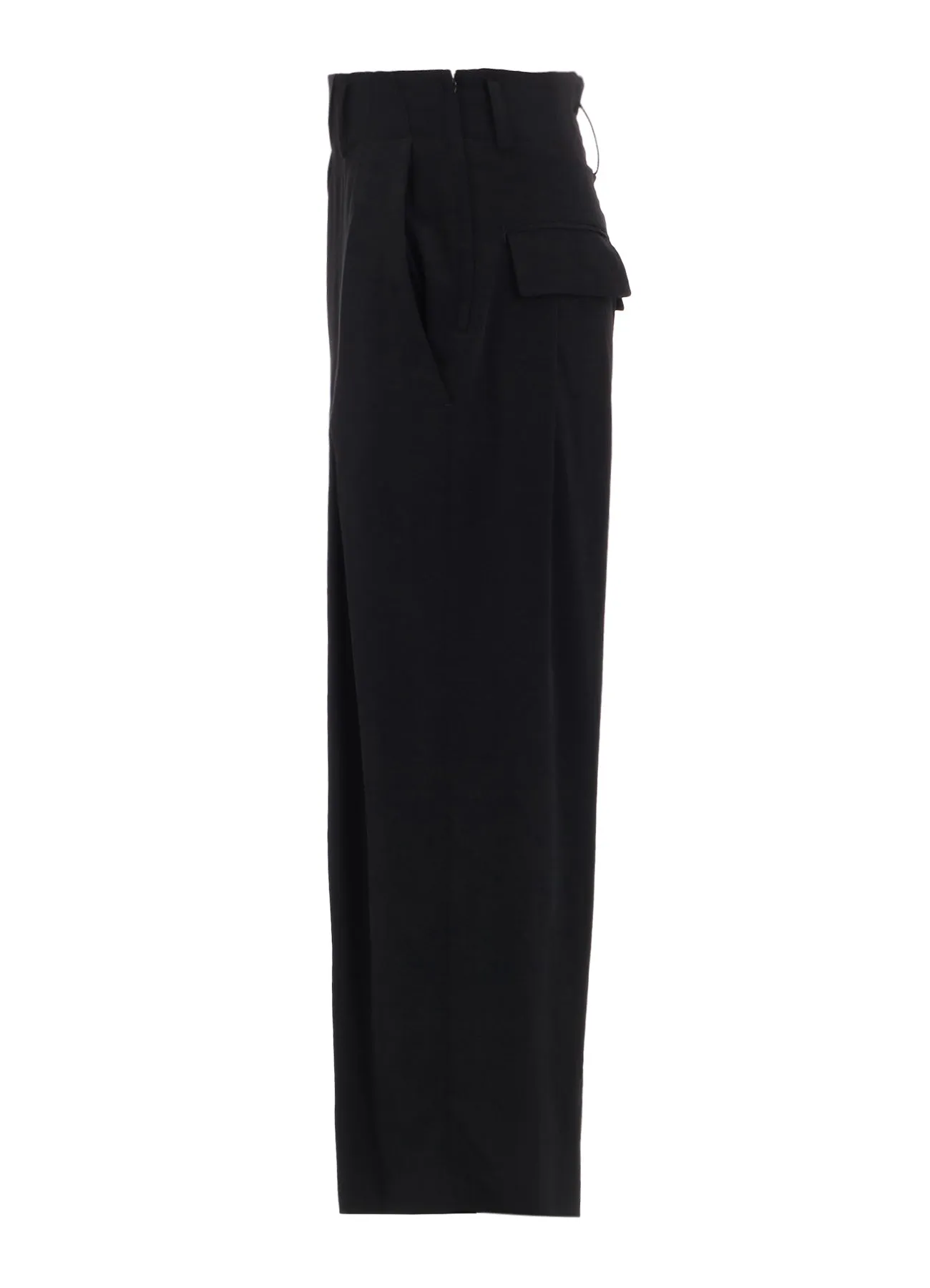 CREPE de CHINE RANDOM TUCK PANTS sold by Yohji Yamamoto product image thumbnail 3