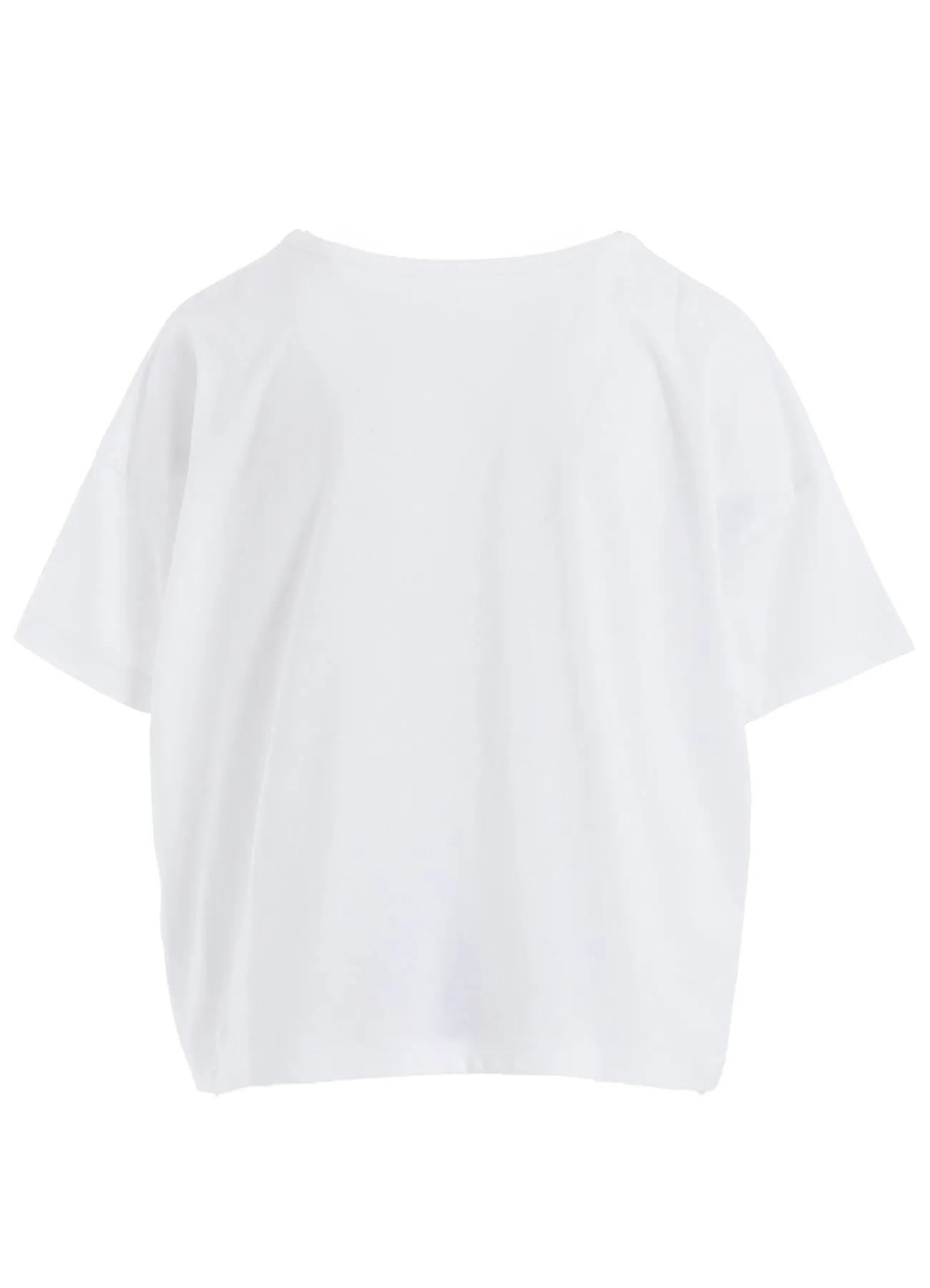 COTTON JERSEY ANIMAL PRINT CROPPED HALF SLEEVE T sold by Yohji Yamamoto product image thumbnail 3