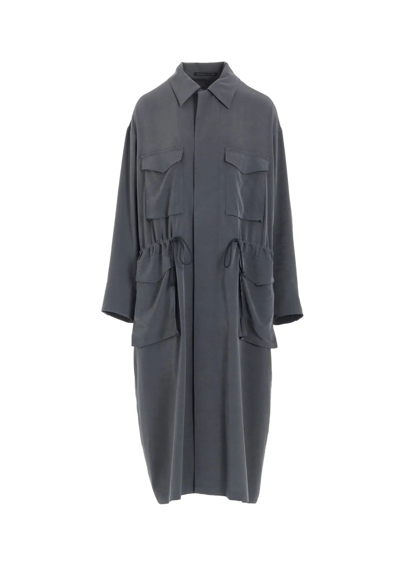 CREPE de CHINE 4-POCKET LONG DRESS sold by Yohji Yamamoto