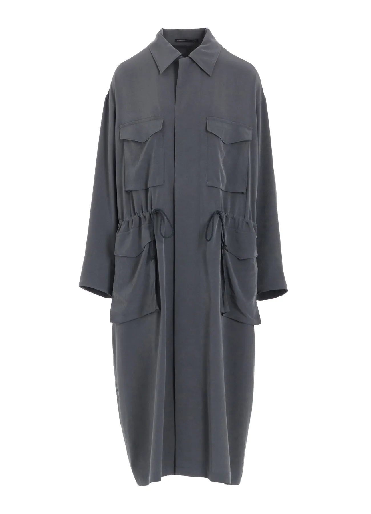 CREPE de CHINE 4-POCKET LONG DRESS sold by Yohji Yamamoto product image thumbnail 2