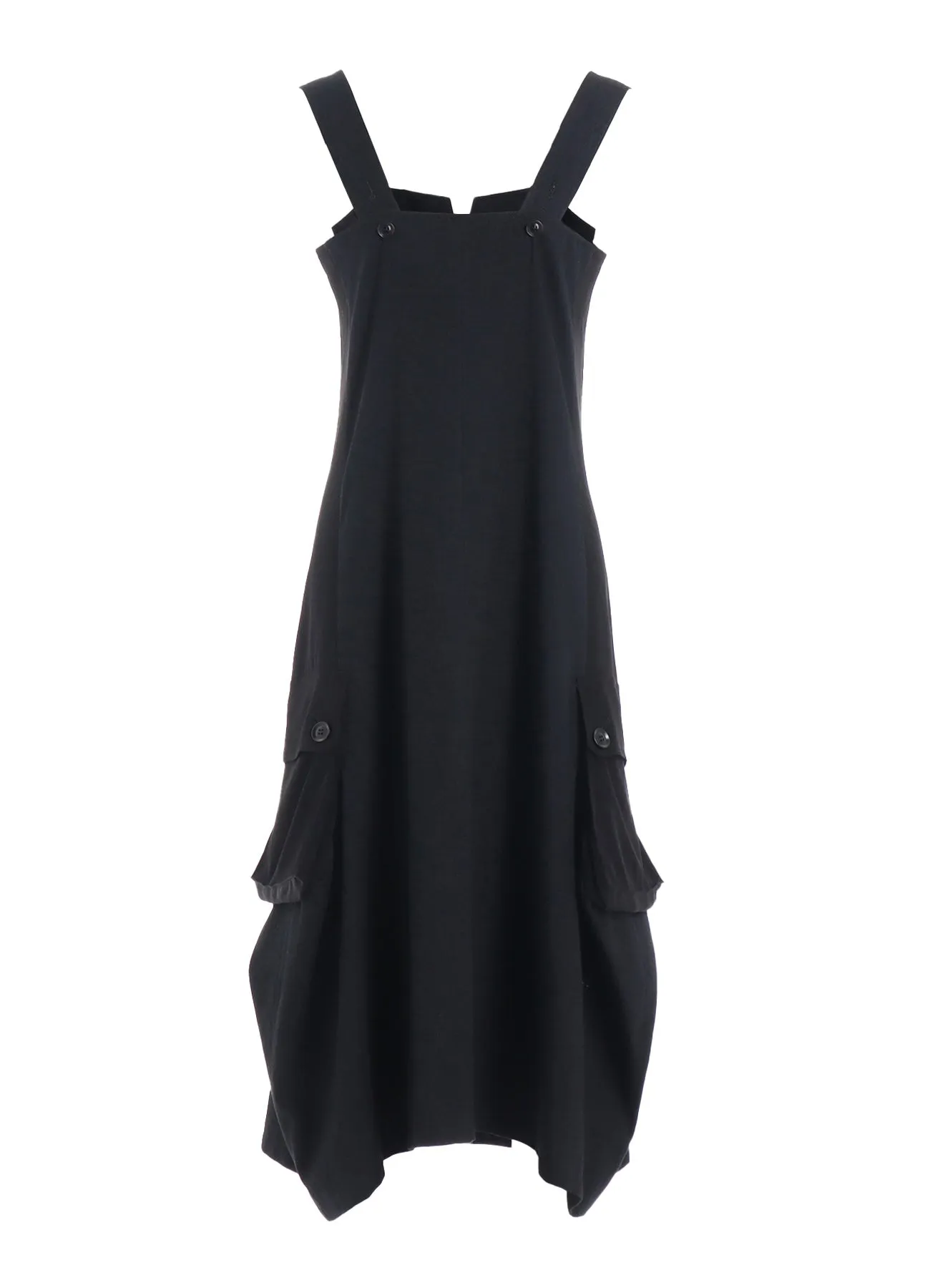 CREPE de CHINE/6oz DENIM WORK DRESS WITH POCKET sold by Yohji Yamamoto product image thumbnail 2