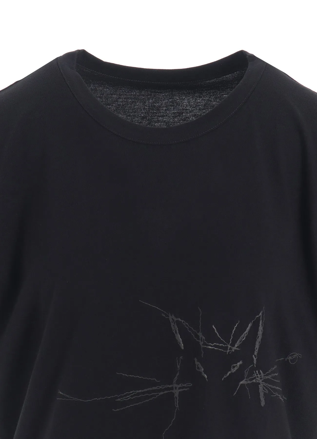 COTTON JERSEY ANIMAL PRINT ROUND NECK HALF SLEEVE T sold by Yohji Yamamoto product image thumbnail 5