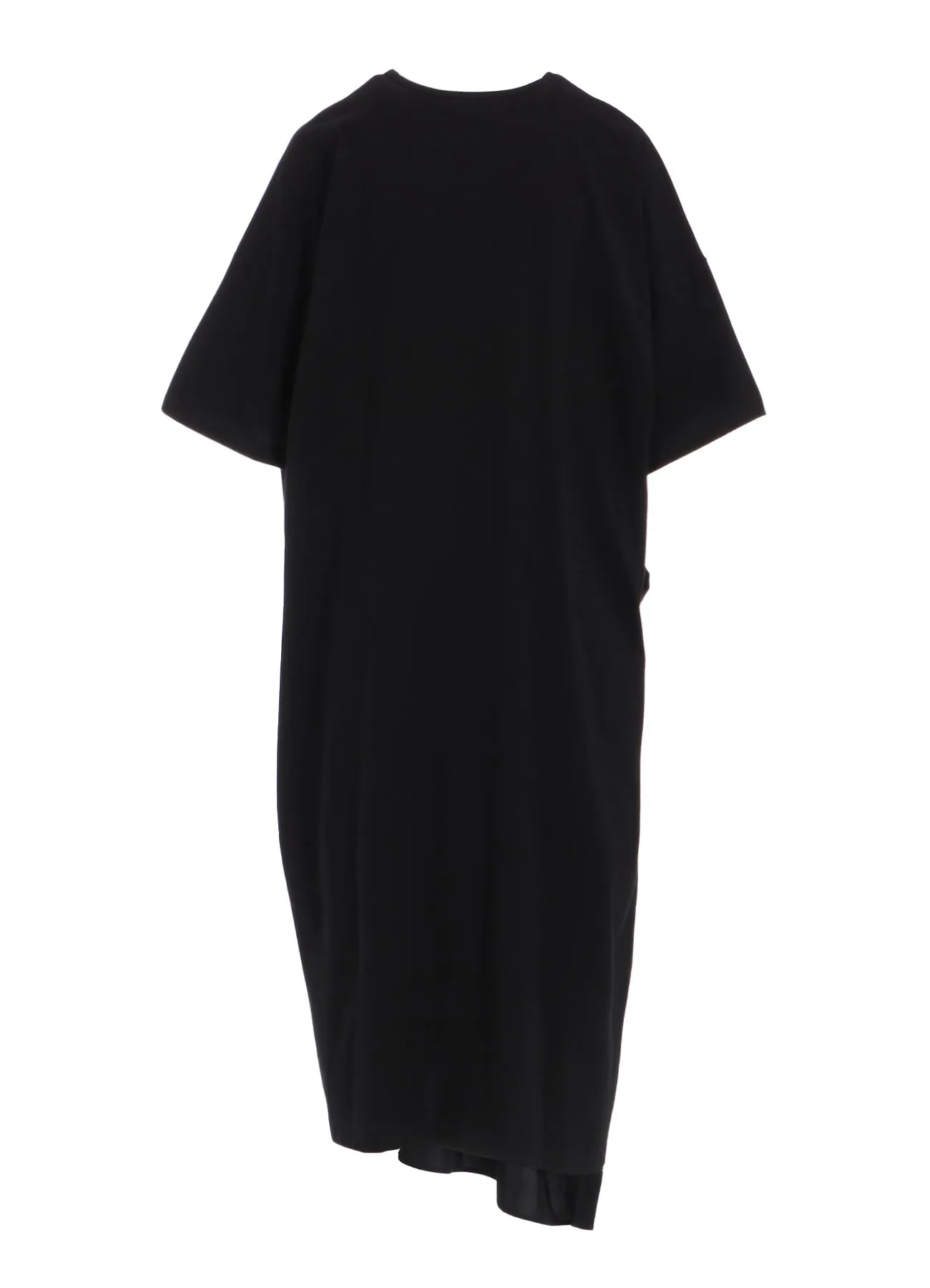 CREPE de CHINE/COTTON JERSEY COMBINATION HALF SLEEVE DRESS sold by Yohji Yamamoto product image thumbnail 4