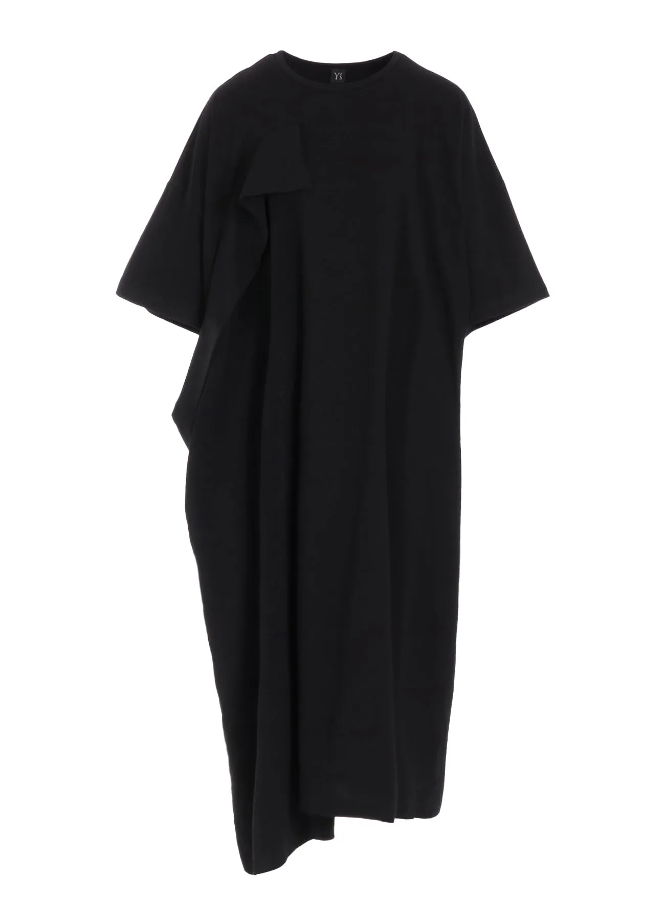 CREPE de CHINE/COTTON JERSEY COMBINATION HALF SLEEVE DRESS sold by Yohji Yamamoto product image thumbnail 2