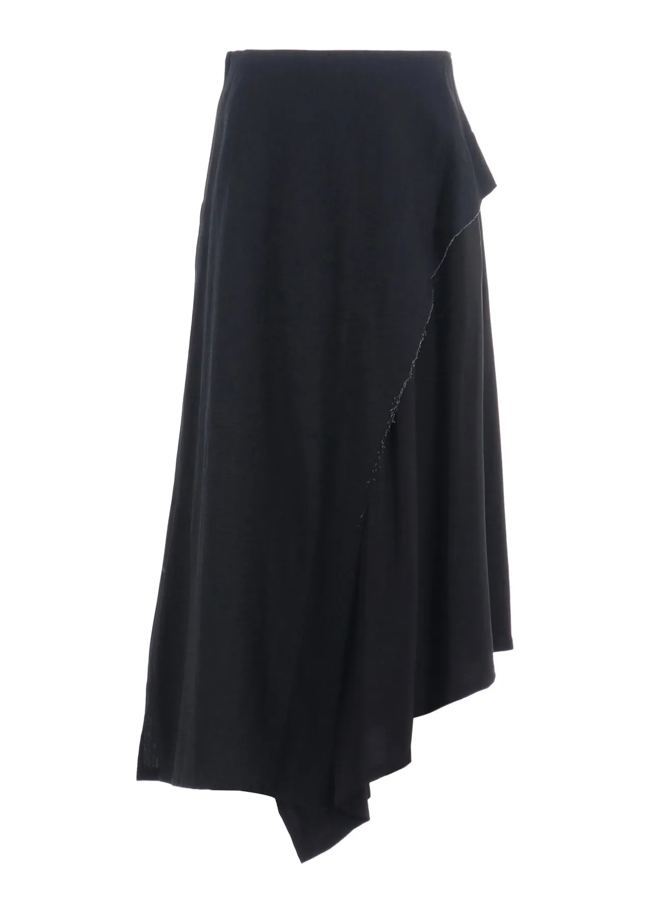 CREPE de CHINE/6oz DENIM LEFT FLARE SKIRT sold by Yohji Yamamoto product image thumbnail 2
