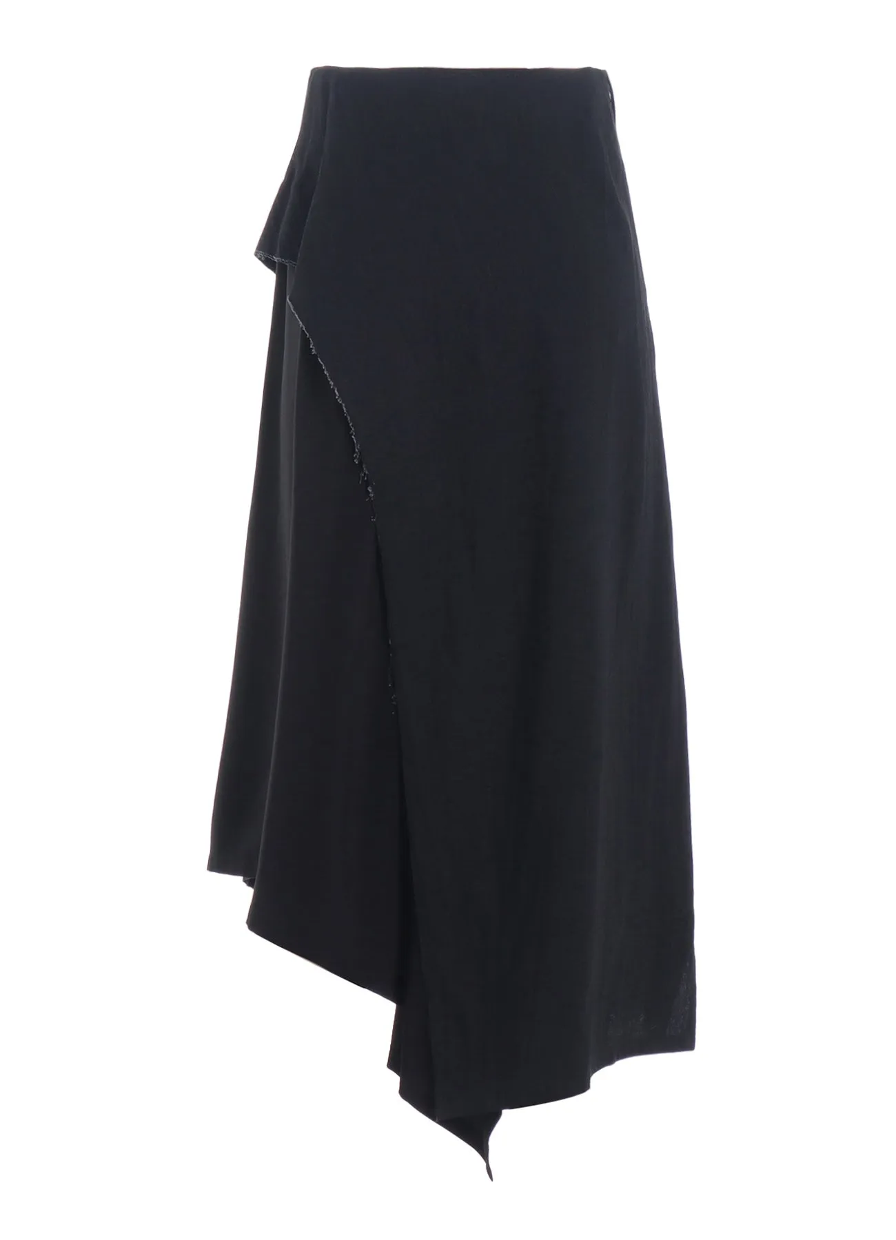 CREPE de CHINE/6oz DENIM LEFT FLARE SKIRT sold by Yohji Yamamoto product image thumbnail 3