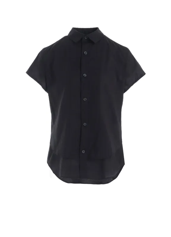 COTTON LAWN DOUBLE LAYERED FRONT HEM BLOUSE sold by Yohji Yamamoto