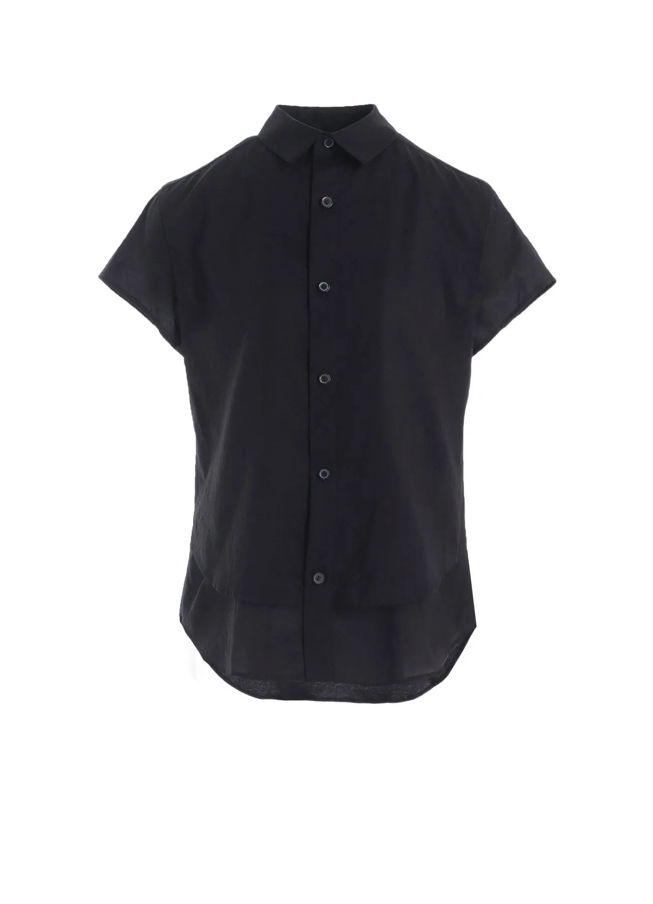 COTTON LAWN DOUBLE LAYERED FRONT HEM BLOUSE sold by Yohji Yamamoto