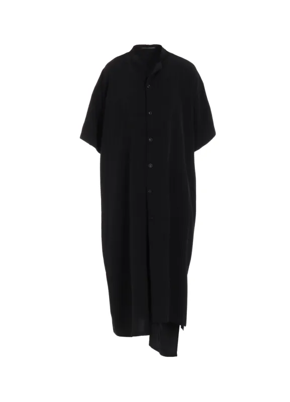 CREPE de CHINE HALF SLEEVE BOX SHIRT DRESS sold by Yohji Yamamoto