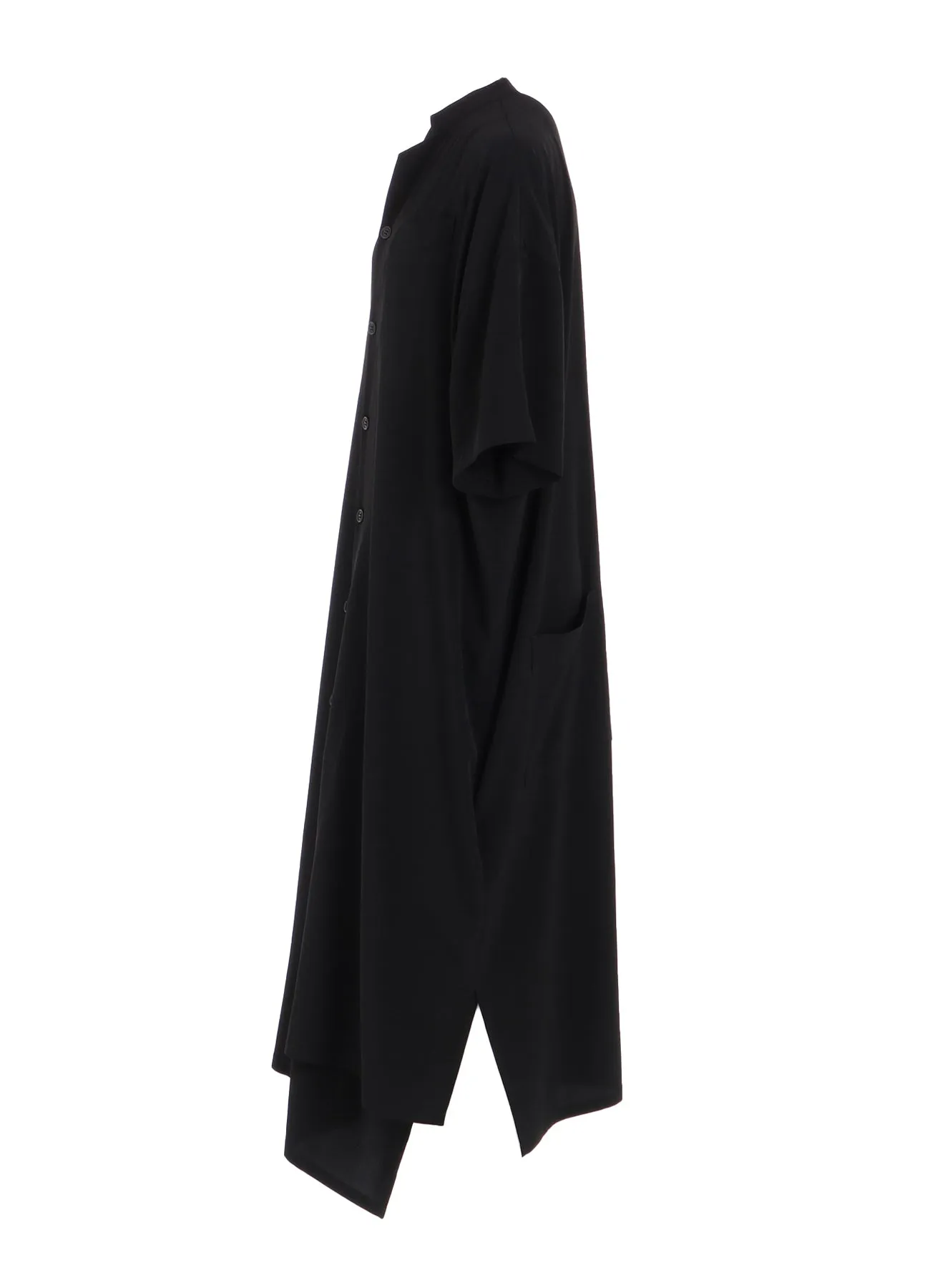 CREPE de CHINE HALF SLEEVE BOX SHIRT DRESS sold by Yohji Yamamoto product image thumbnail 3