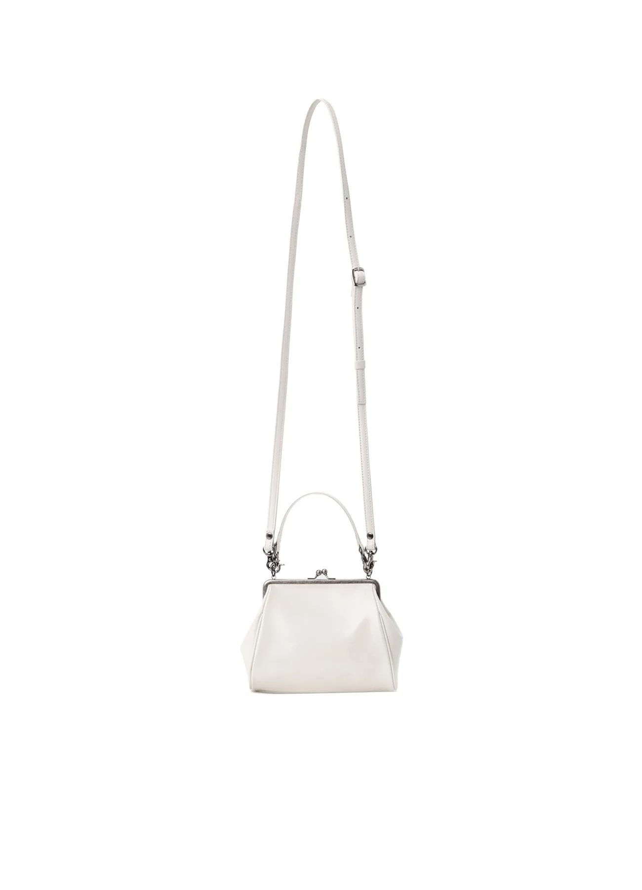 SEMI-MATTE LEATHER SHOULDER BAG W/ METAL CLASP sold by Yohji Yamamoto